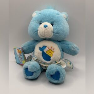 Vintage 2002 New W/ Tags Care Bears Plush Baby Tugs With Diaper 10”Play Along